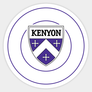 Blackout Design Kenyon College - Ladies Sticker
